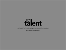 Tablet Screenshot of fit4talent.com